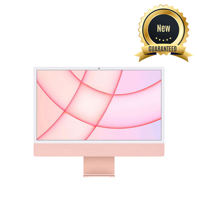 Apple iMac 24 Inch - M1 Chip with 8-Core CPU 8-Core GPU 512GB SSD - 8GB Unified RAM Pink (AppleCare+ Included) - New (French Canadian Keyboard)
