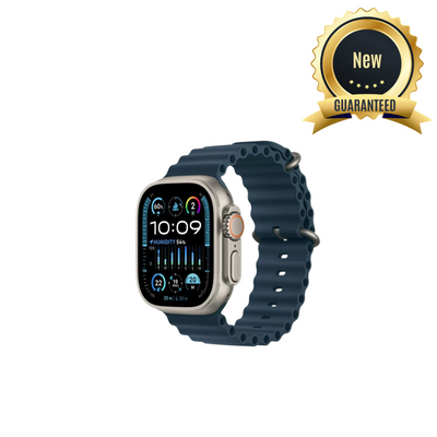 Apple Watch Ultra 2 GPS + Cellular - 49mm - Titanium Blue Ocean Band - New (1 Year Warranty)