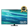 Samsung 75 Inch 4K UHD HDR QLED Tizen Smart TV - Titan Black - QN75Q80A