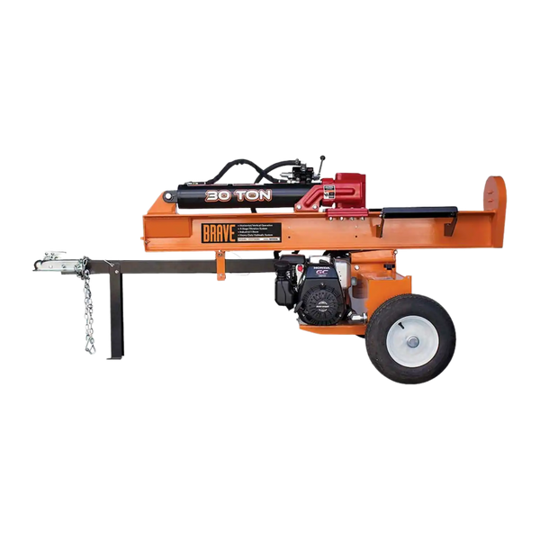 Brave Tow Behind Log Splitter 30-Ton Vertical/Horizontal Portable Gas with Honda GC190 Engine 189cc VH1730GC New