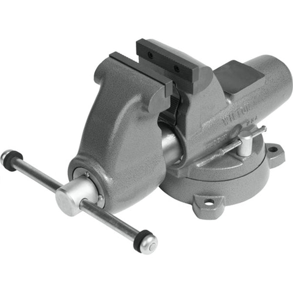 Wilton 28828 6" Combo Pipe/Bench Jaw Round Channel Vise w/ Swivel Base