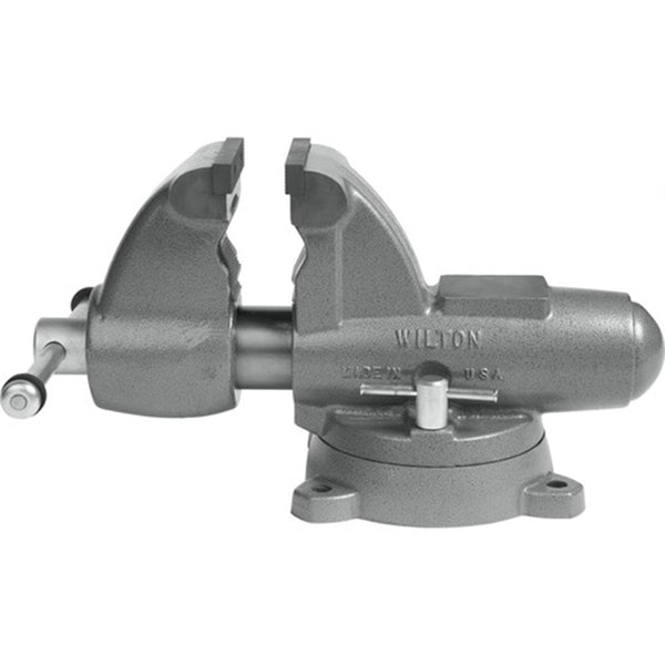 Wilton 28828 6" Combo Pipe/Bench Jaw Round Channel Vise w/ Swivel Base