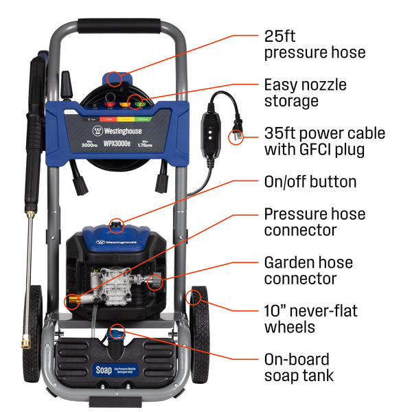WPX3000eM Electric Pressure Washer Kit