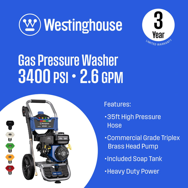 WPX3400 Pressure Washer