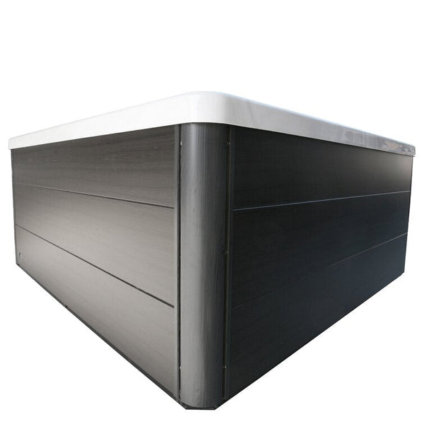 WSINC 5 – Person 32 – Jet Acrylic Square Hot Tub with Ozonator in Grey Oak