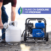 DuroMax XP650WX 264 GPM 3" Dual Fuel Engine Portable Water Pump