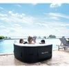 ZACHVO 120 Volt 3 – Person 120 – Jet Square Inflatable Hot Tub in Black