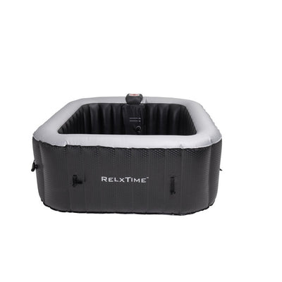 ZACHVO 120 Volt 3 – Person 120 – Jet Square Inflatable Hot Tub in Black
