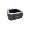 ZACHVO 120 Volt 3 – Person 120 – Jet Square Inflatable Hot Tub in Black