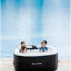 ZACHVO 120 Volt 3 – Person 120 – Jet Square Inflatable Hot Tub in Black