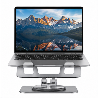 Adjustable Laptop Stand, 360° Rotating & Foldable Notebook Holder for 9.7–17.3 Inch Laptops