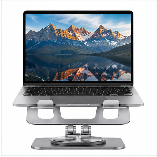 Adjustable Laptop Stand, 360° Rotating & Foldable Notebook Holder for 9.7–17.3 Inch Laptops