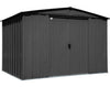 Arrow 10×8 Classic Steel Storage Shed Kit – Charcoal