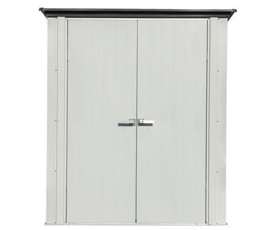 Arrow 5×3 Spacemaker Patio Shed Kit – Gray