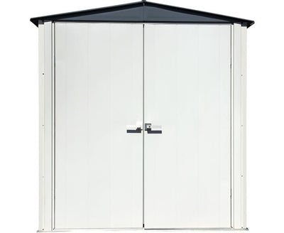 Arrow 6×3 Spacemaker Patio Shed Kit – Gray