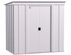 Arrow 6×4 Classic Steel Storage Shed Kit – Flute Gray
