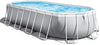INTEX 26797EH Prism Frame Premium Oval Above Ground Swimming Pool Set: 20ft x 10ft x 48in – Includes 1500 GPH Cartridge Filter Pump – Removable Ladder – Pool Cover – Ground Cloths