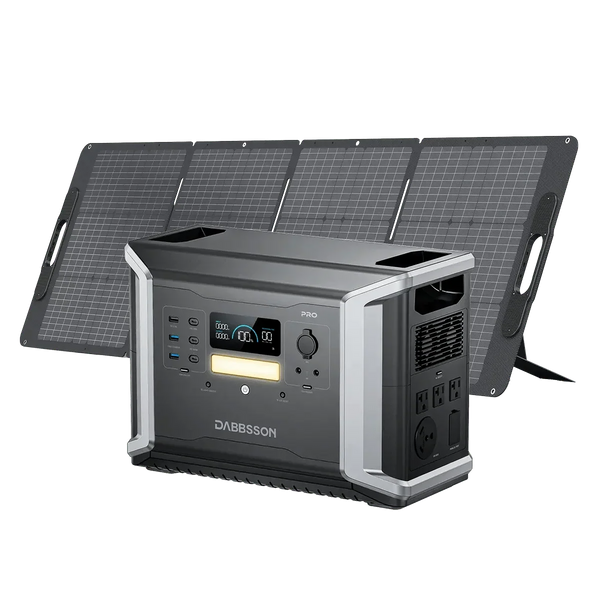 Dabbsson DBS2100 Pro + 420W Solar Panel | 2150Wh, 2400W, 420W Solar Kit