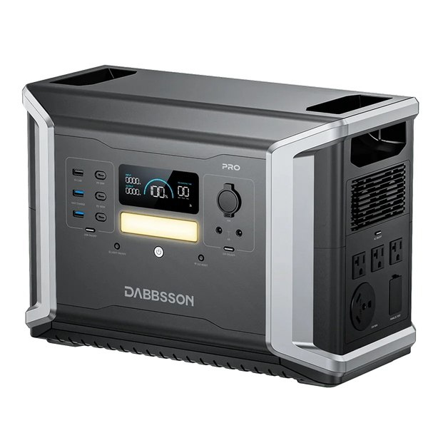 Dabbsson DBS2100 Pro + 420W Solar Panel | 2150Wh, 2400W, 420W Solar Kit