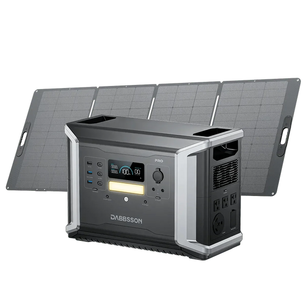Dabbsson DBS2100 Pro + 420W Solar Panel | 2150Wh, 2400W, 420W Solar Kit