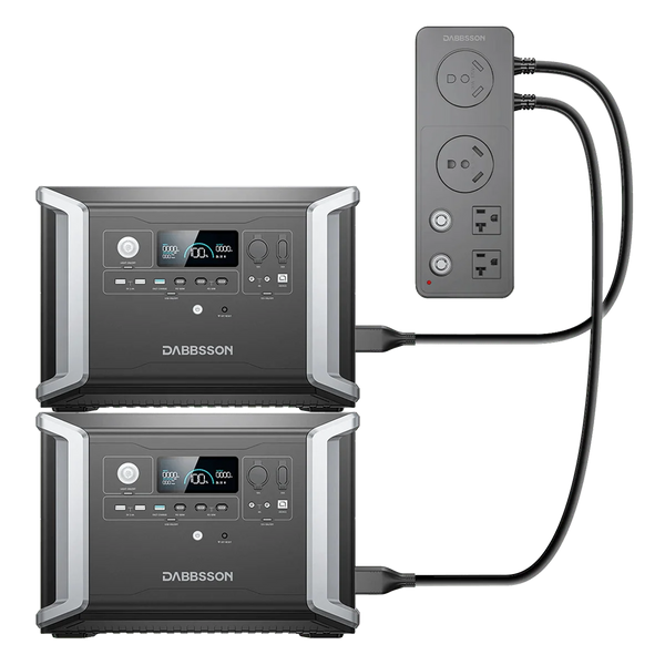 Dabbsson 2*DBS2300 Plus + Free Parallel Connector | 4660Wh, 4200W