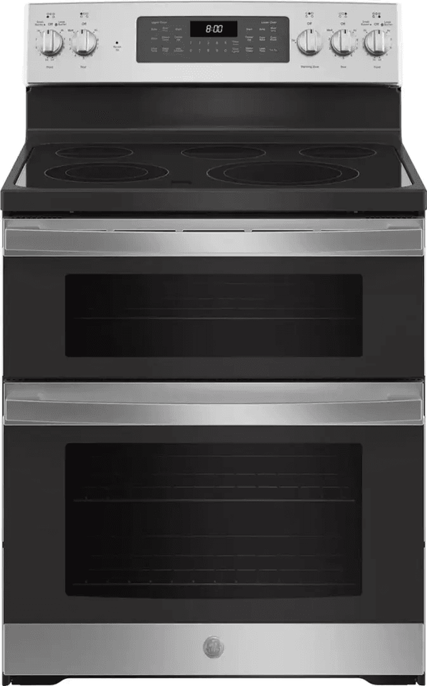Whirlpool 6.7 Cu. Ft. Electric Double Oven Range with True Convection Cooking – Stainless Steel 1