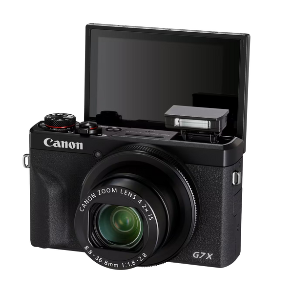 Canon PowerShot G7 X Mark III Black – 20.1MP, 4K Video, Vlogging Camera with Flip Screen