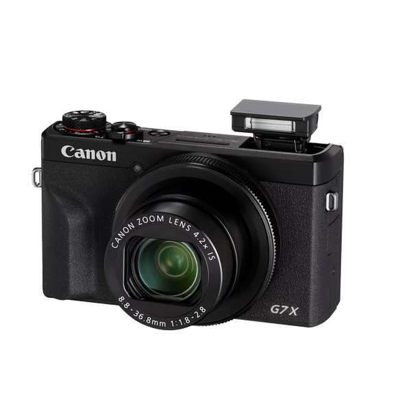 Canon PowerShot G7 X Mark III Black – 20.1MP, 4K Video, Vlogging Camera with Flip Screen