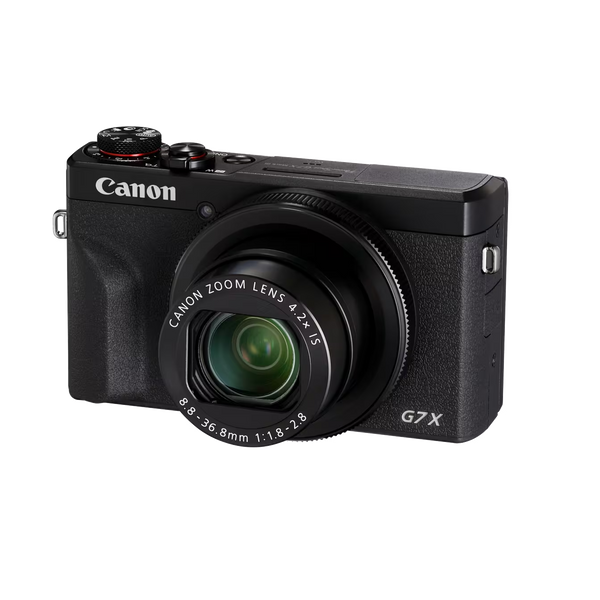 Canon PowerShot G7 X Mark III Black – 20.1MP, 4K Video, Vlogging Camera with Flip Screen