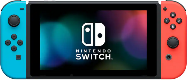 Switch with Neon Blue and Neon Red Joy‑Con