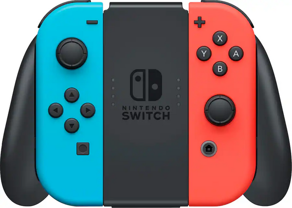 Switch with Neon Blue and Neon Red Joy‑Con