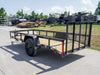 5×12 Powder Coated Dovetail Utility Trailer 3500lb Axle