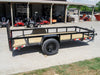 5×12 Powder Coated Dovetail Utility Trailer 3500lb Axle