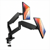 Dual Monitor Stand Adjustable Gas Spring Arm Desk Mount with VESA Bracket