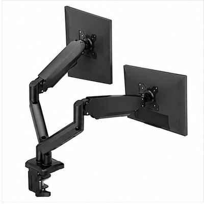Dual Monitor Stand Adjustable Gas Spring Arm Desk Mount with VESA Bracket
