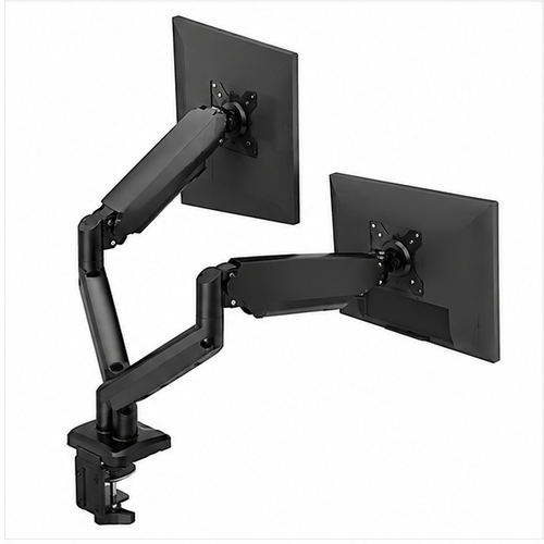 Dual Monitor Stand Adjustable Gas Spring Arm Desk Mount with VESA Bracket