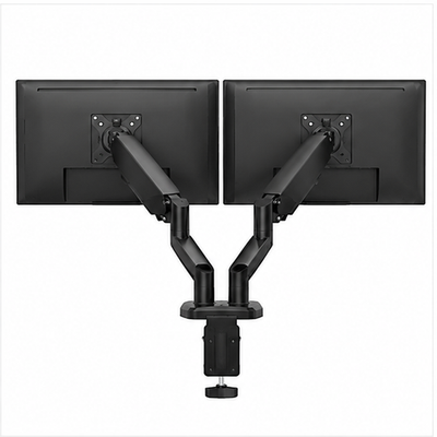 Dual Monitor Stand Adjustable Gas Spring Arm Desk Mount with VESA Bracket