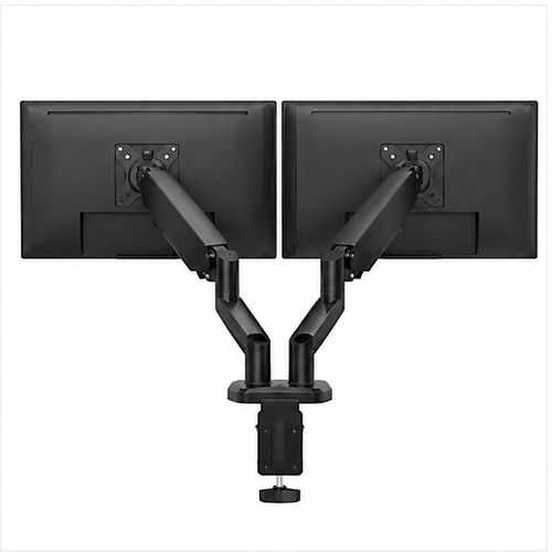 Dual Monitor Stand Adjustable Gas Spring Arm Desk Mount with VESA Bracket