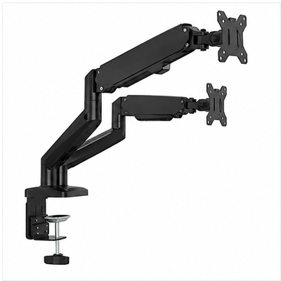 Dual Monitor Stand Adjustable Gas Spring Arm Desk Mount with VESA Bracket