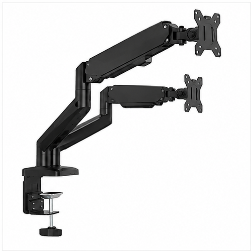Dual Monitor Stand Adjustable Gas Spring Arm Desk Mount with VESA Bracket