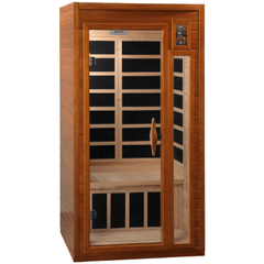 Dynamic SaunaBarcelona 1-2-person Low EMF (Under 8MG) FAR Infrared Sauna (Canadian Hemlock)