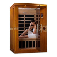 Dynamic SaunaVenice 2-person Low EMF (Under 8MG) FAR Infrared Sauna (Canadian Hemlock)