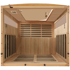 Dynamic SaunaVersailles 2-person Low EMF (Under 8MG) FAR Infrared Sauna (Canadian Hemlock)
