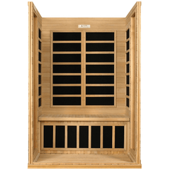 Dynamic SaunaVersailles 2-person Low EMF (Under 8MG) FAR Infrared Sauna (Canadian Hemlock)