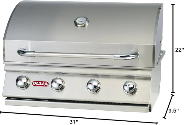 Bull Outlaw 30 inch 4 Burner Built in Natural Gas Grill