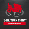 CRAFTSMAN T2400K | 46in 22HP TURN TIGHT Gas Riding Lawn Mower | KOHLER Twin-Cylinder 7000 Series Engine | Hydrostatic Transmission