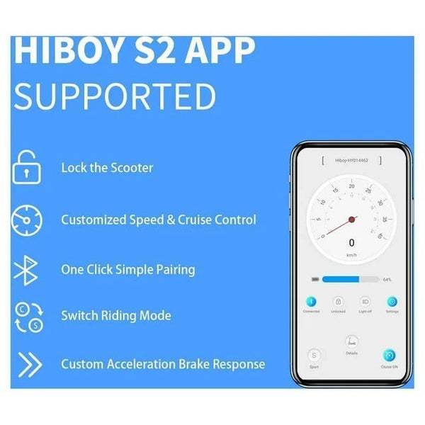 Hiboy S2 Pro Electric Scooter 500W Motor 10 Solid Tires 25 Miles Range 19 M