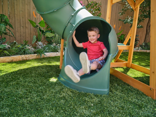 Bear Cave Lodge Swing Set – Installation Available