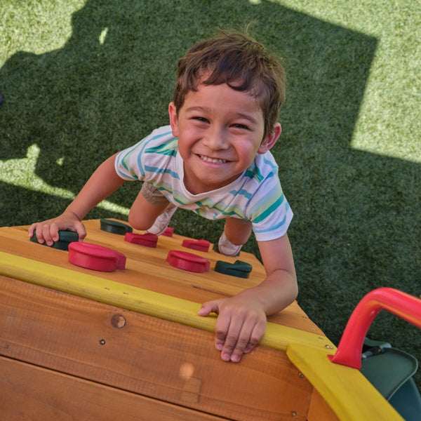 Bear Cave Lodge Swing Set – Installation Available