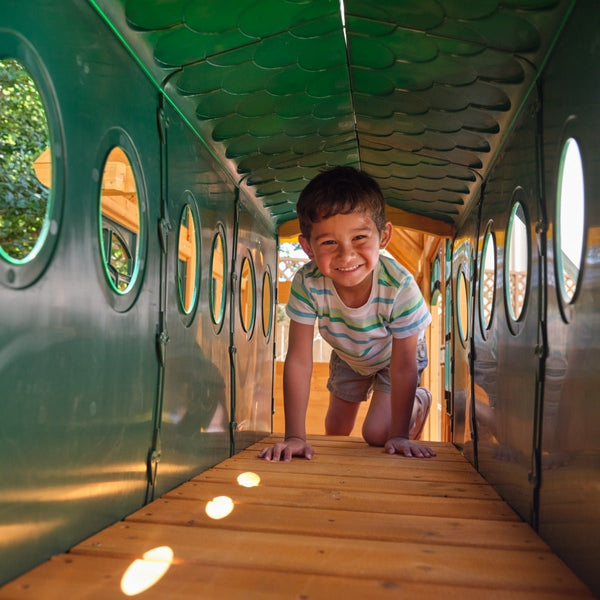 Bear Cave Lodge Swing Set – Installation Available
